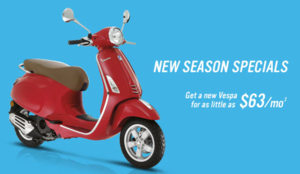 Vespa Orlando New Season Specials for 2019